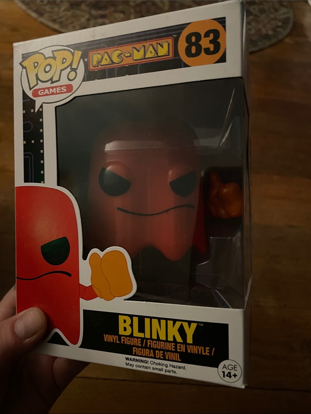 Funko Red Blinky Pac-Man Vinyl Figure with Yellow Hand
